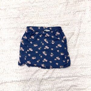 American Eagle mediumBlue Floral Mini Skirt Preppy Cottagecore Aesthetic Women’s